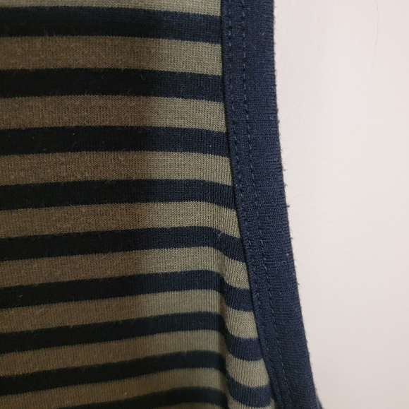 Old Navy | Olive Green & Black Striped Tank Dress Size Small - Picture 4 of 6